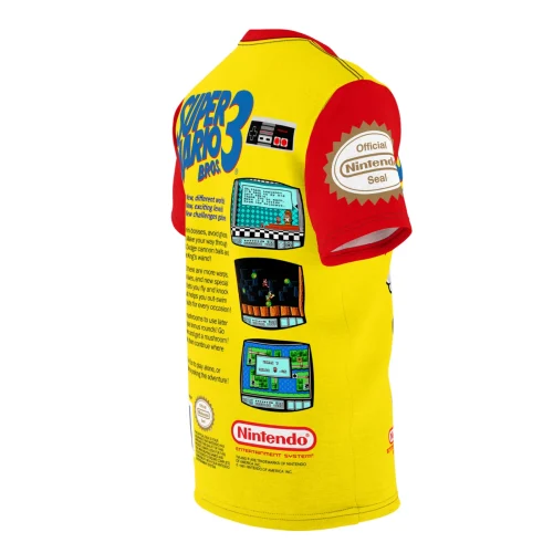Super Mario Bros. 3 Retro NES T-Shirt Box Art Classic Nintendo Video Game