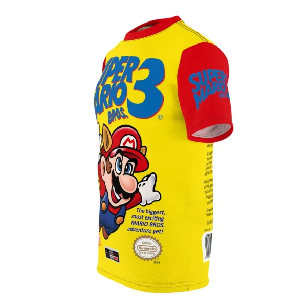 Super Mario Bros. 3 Retro NES T-Shirt Box Art Classic Nintendo Video Game